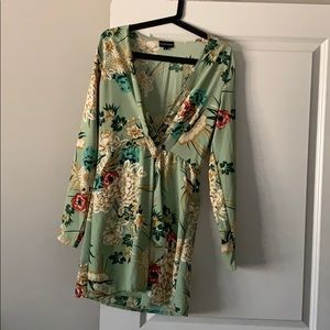 Floral Wrap Dress